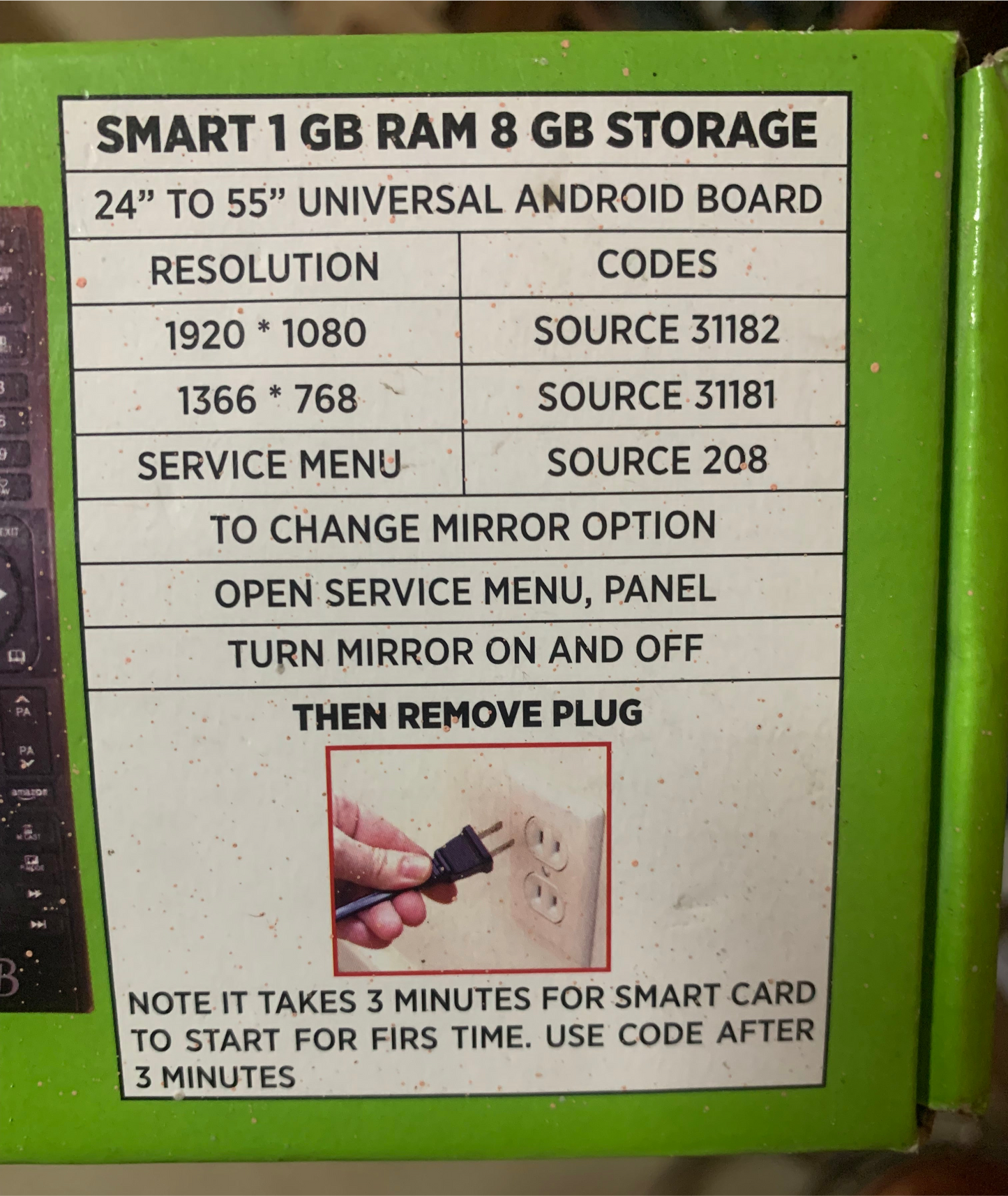 S368A1.5 Universal Smart Android Motherboard 1GB 8GB