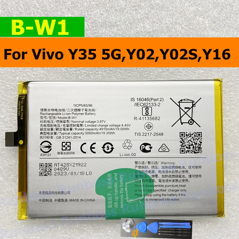 Battery Replacement For Vivo Y02/Vivo Y02s(B-W1)