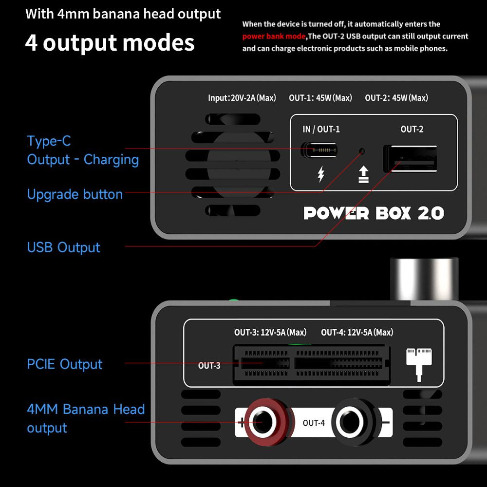 Mechanic Power Box 2.0 DC-1205 Portable Adjustable 12V 5A Power Supply