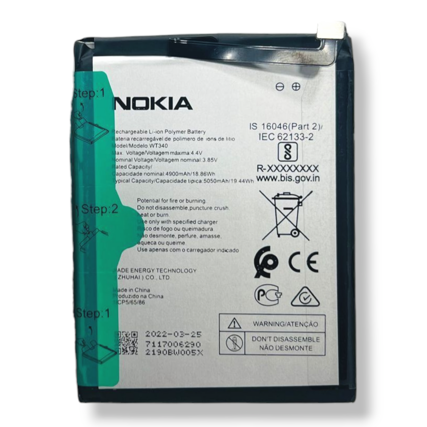 Battery Replacement For Nokia G10 / Nokia G20 (WT340)