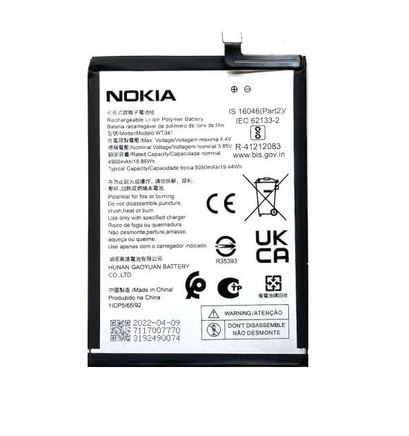 Battery Replacement For Nokia G21 (WT341)