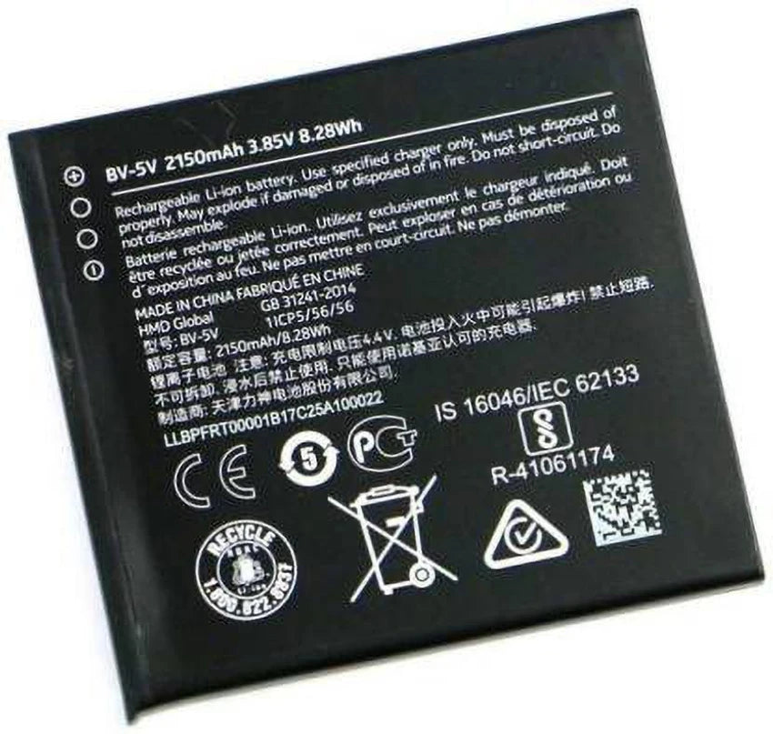Battery Replacement For Nokia 1 (BV5A)
