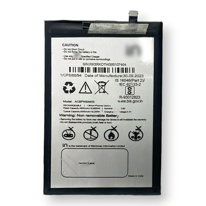 Battery For Micromax IN2 NoteB2 (ACBPN50M05)