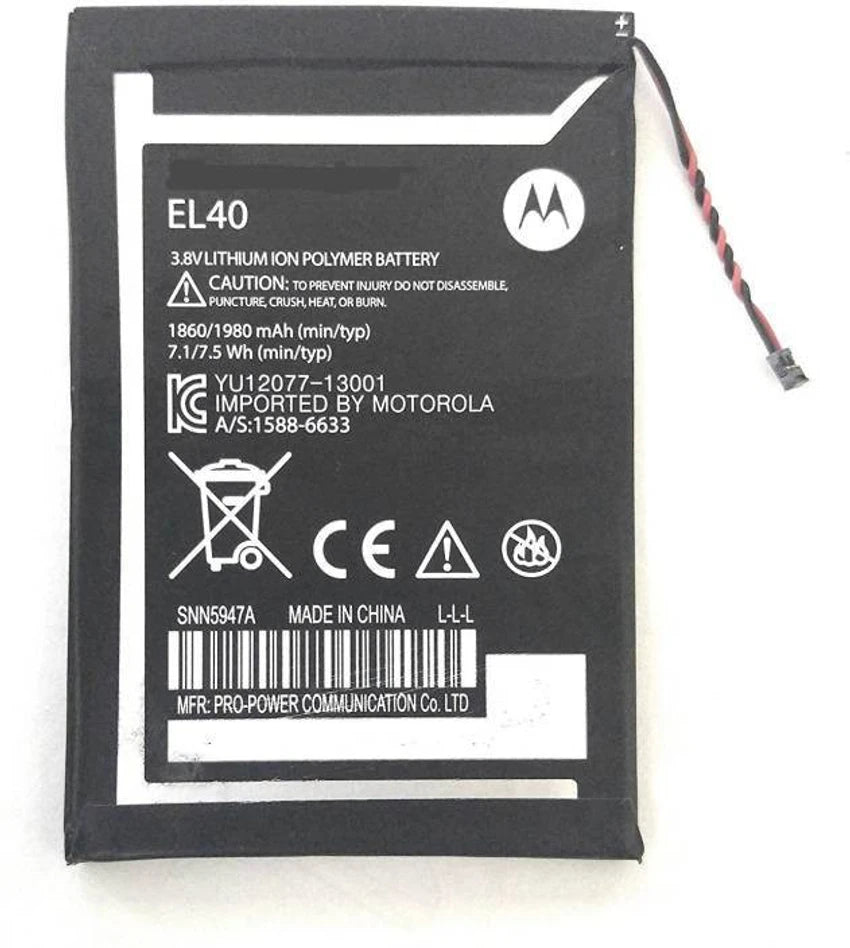 Motorola Moto E 1st Gen Xt1021/Xt1025 (EL40) Battery