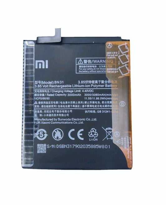 Battery Replacement For Xiaomi Redmi Y1 / Redmi Y2 / Mi A1 (BN31)